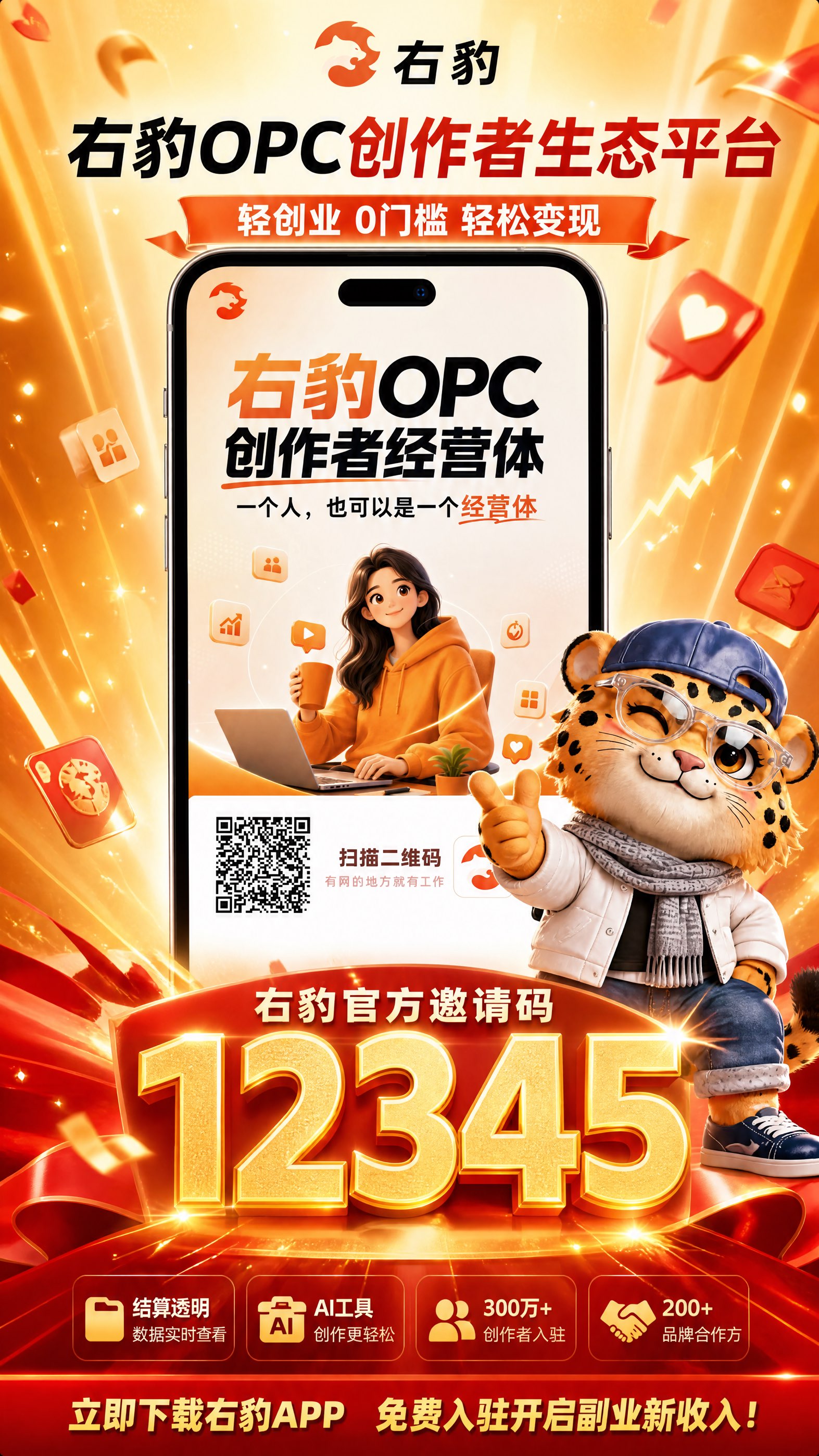 右豹OPC创作者生态平台